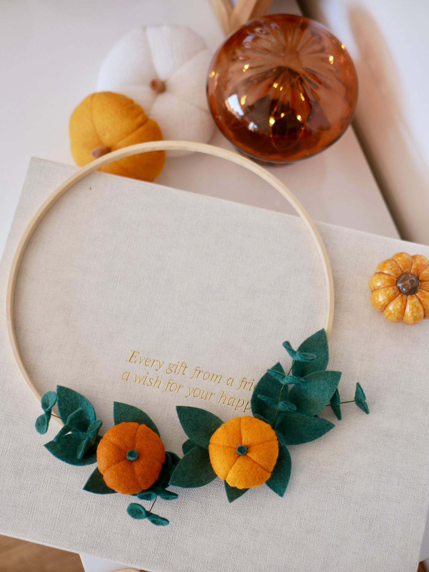 Couronne de citrouilles