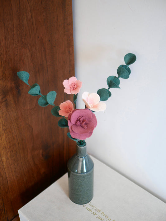 Bouquet rose pêche