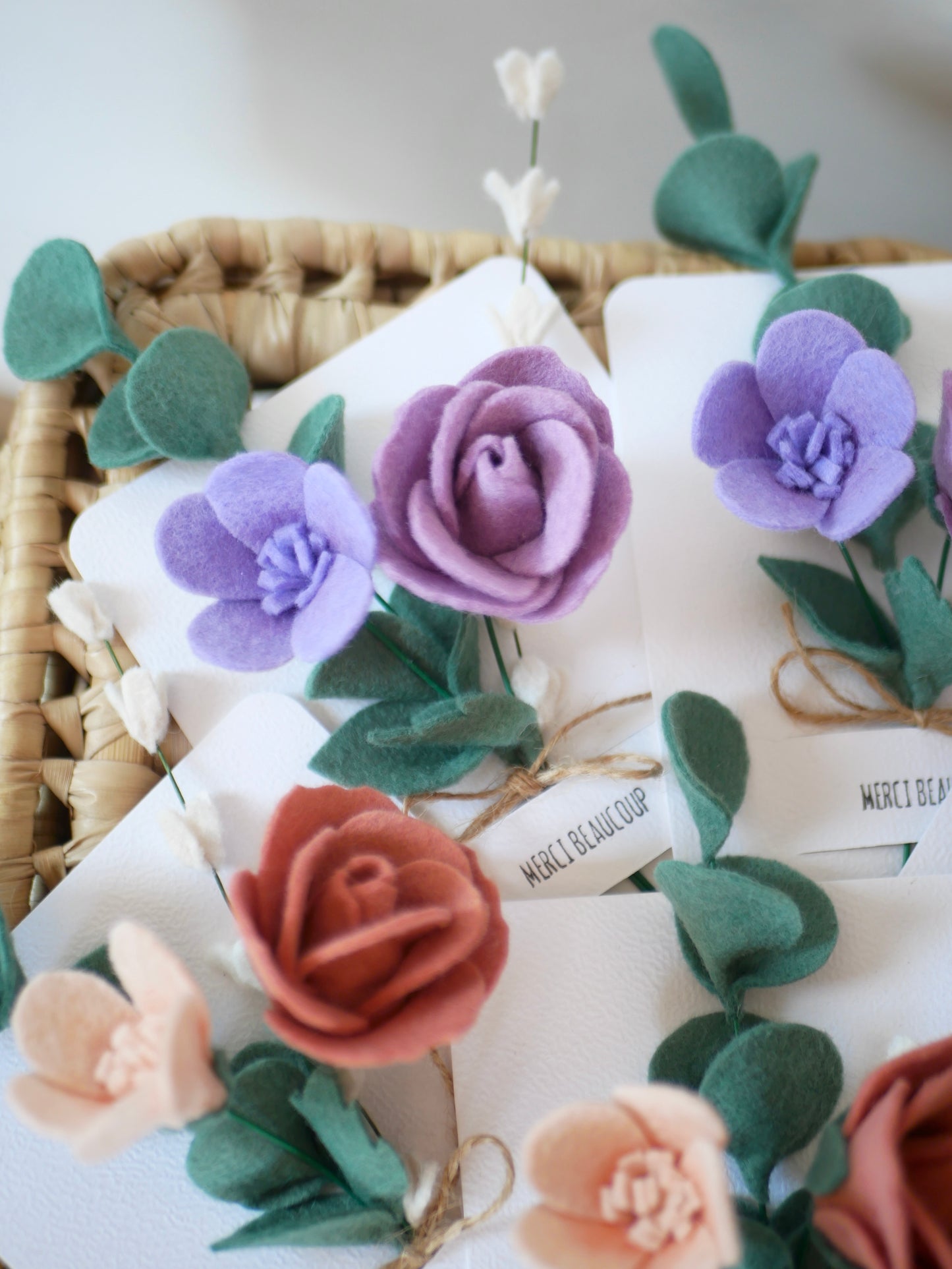 Carte bouquet pour remercier