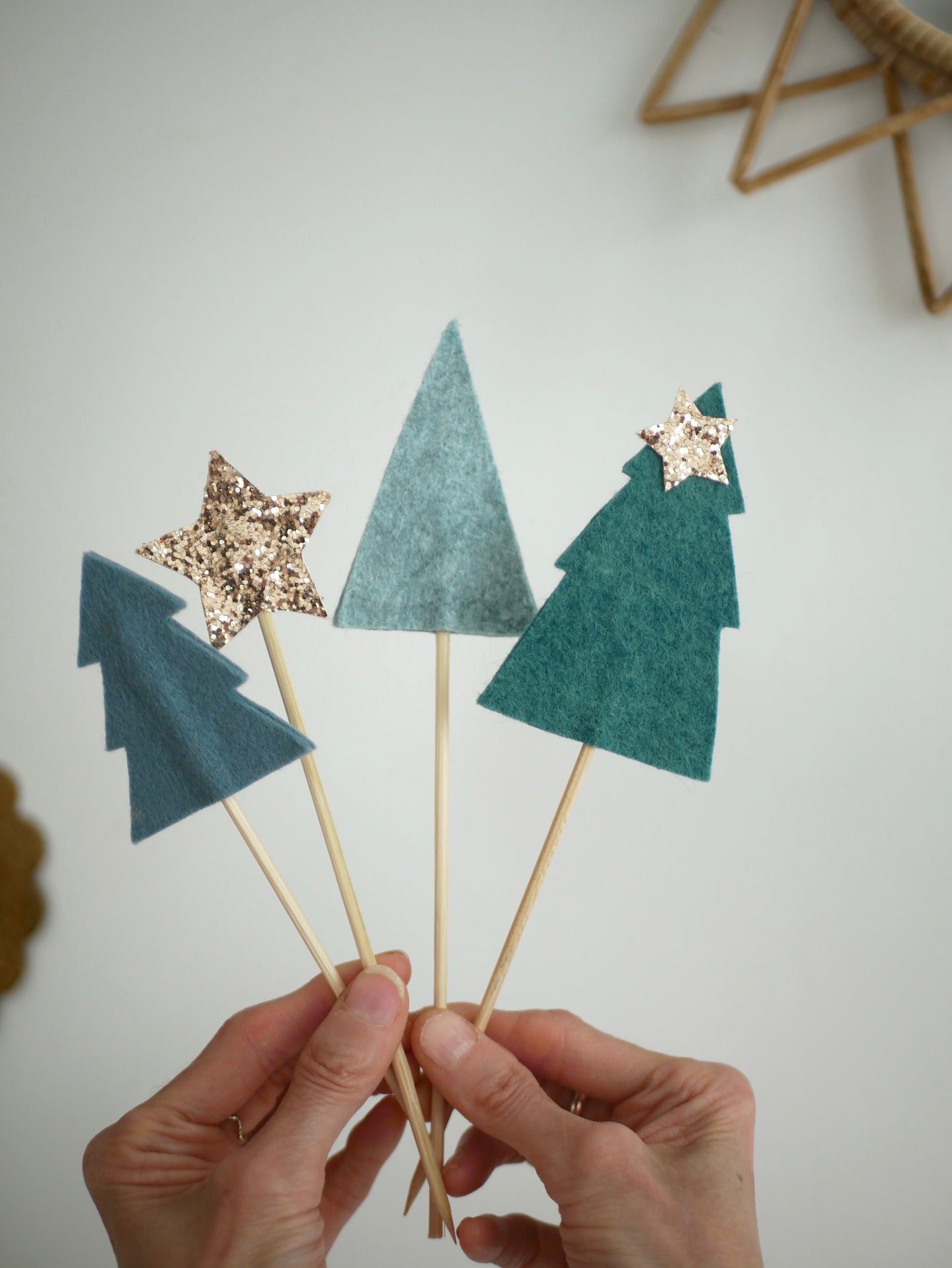 Cake toppers Sapins d’hiver